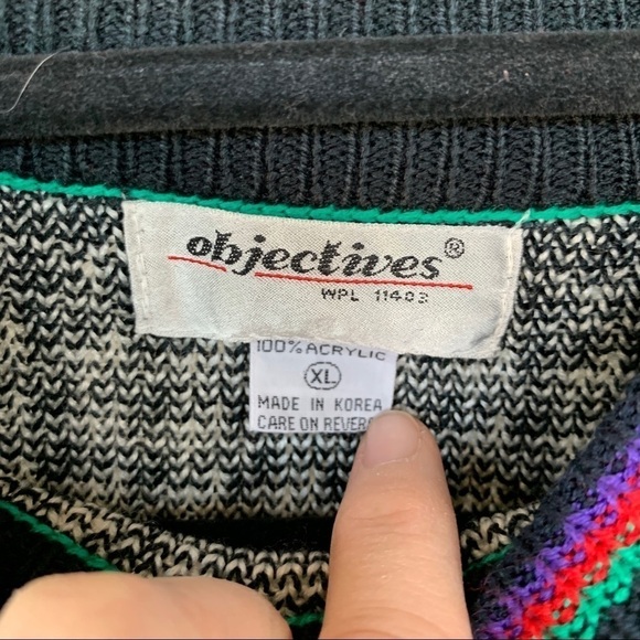 Objectives Vintage Snowflake Sweater Size XL - Picture 2 of 5